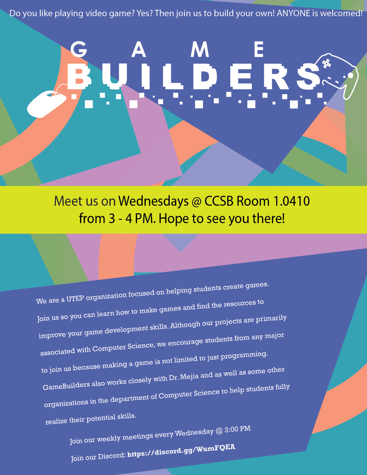 Default Flyer design for general meetings.